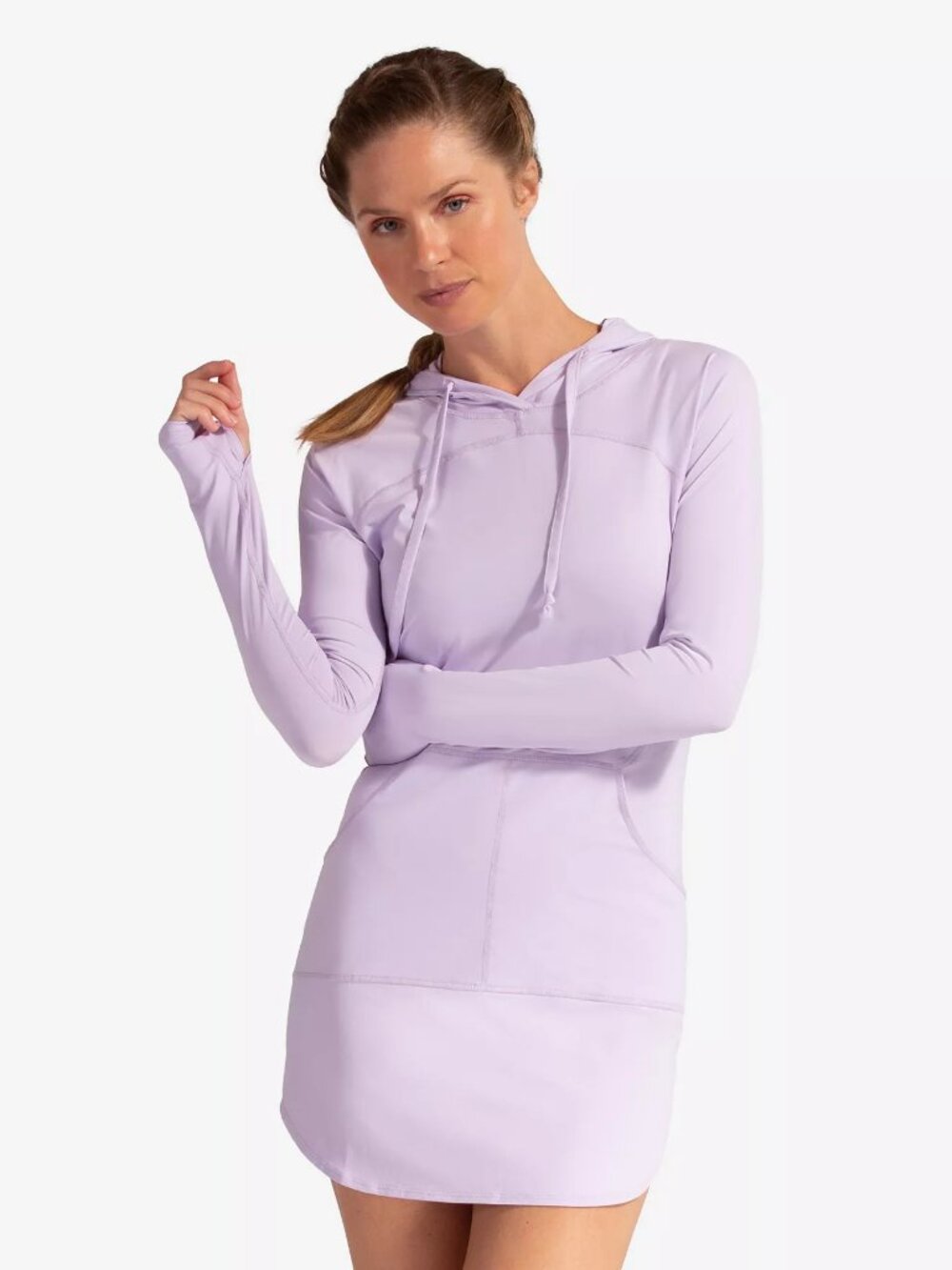 BloqUV Sun Protective Hoodie Dress | Women's Small | UPF 50+ Purple NWT